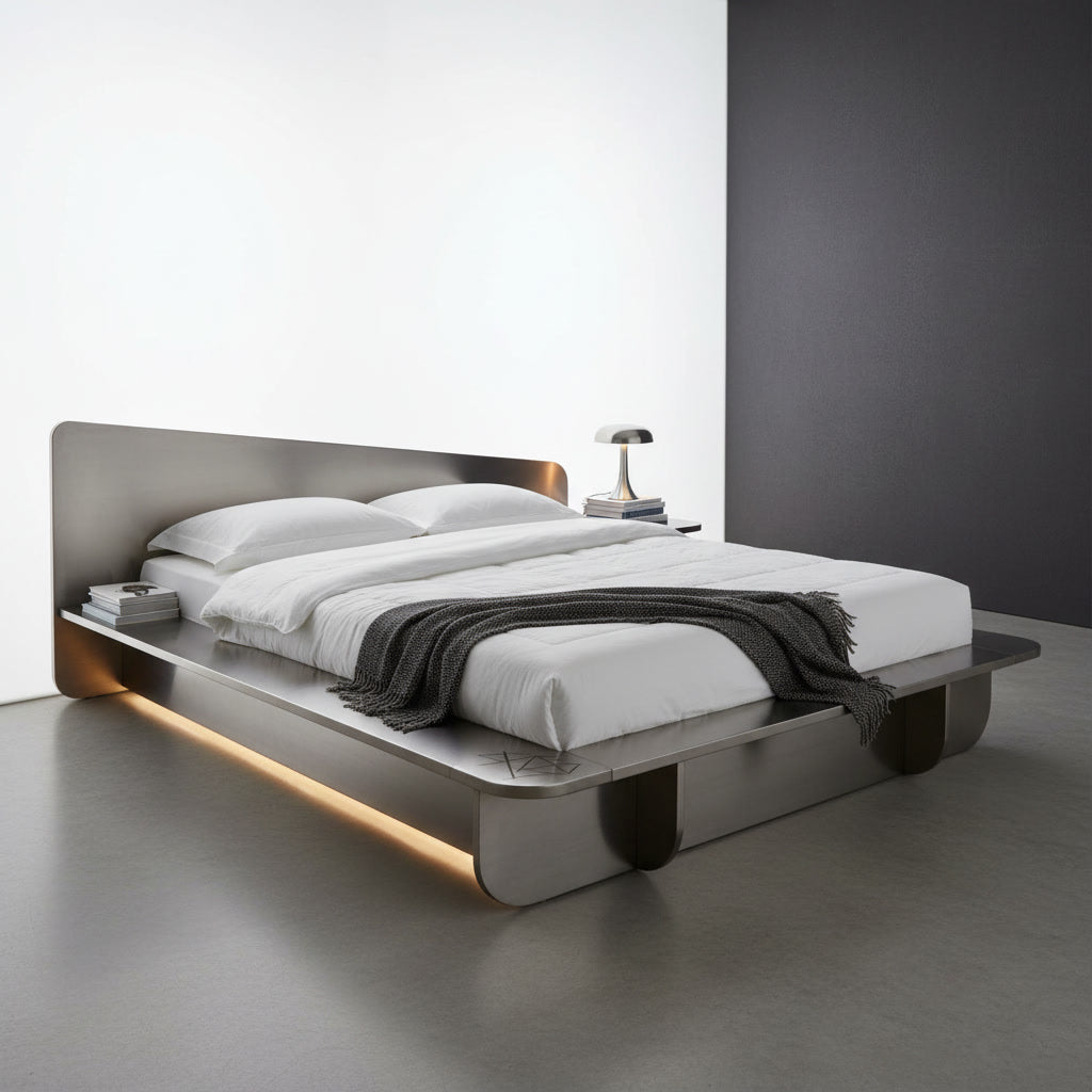 STEELFRAME — Designerbett aus Edelstahl