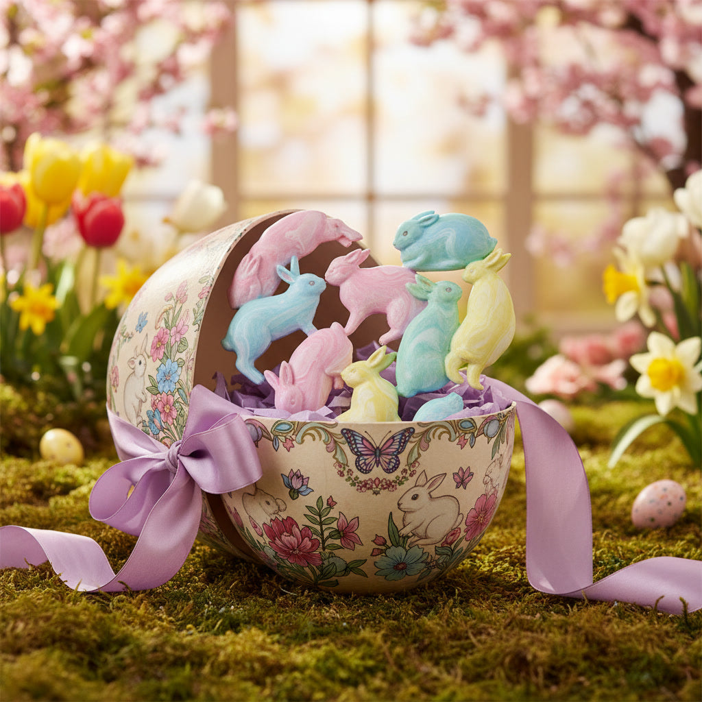 Pastel Harmony Rabbits 🐰🌸🥚