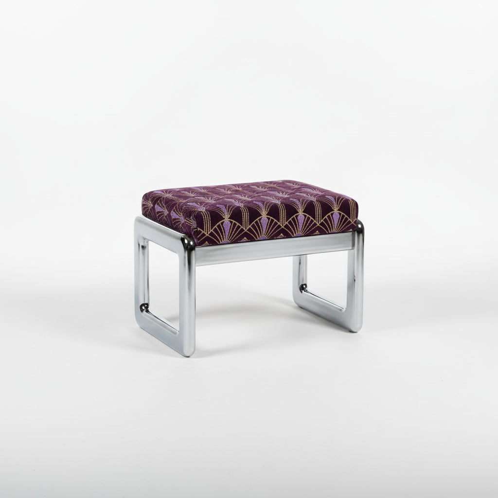 AURELION Chrome Lounge Stool